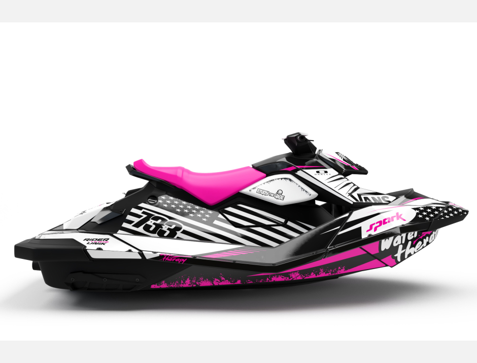 KIT DECO SEA-DOO SPARK WATER THERAPY PINK FULL 2
