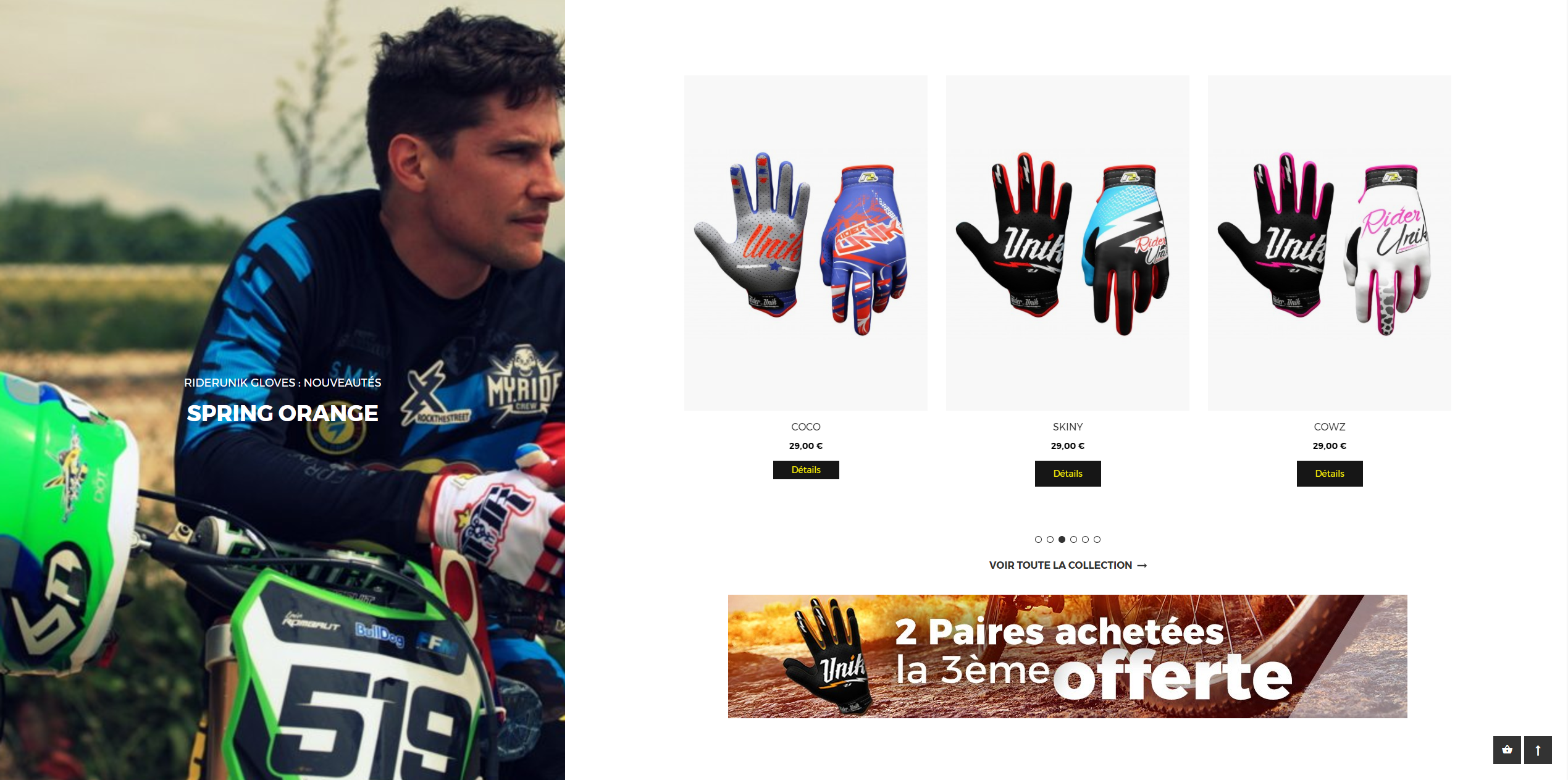 Image RiderUnik lance son site de gants ultrafittés.
