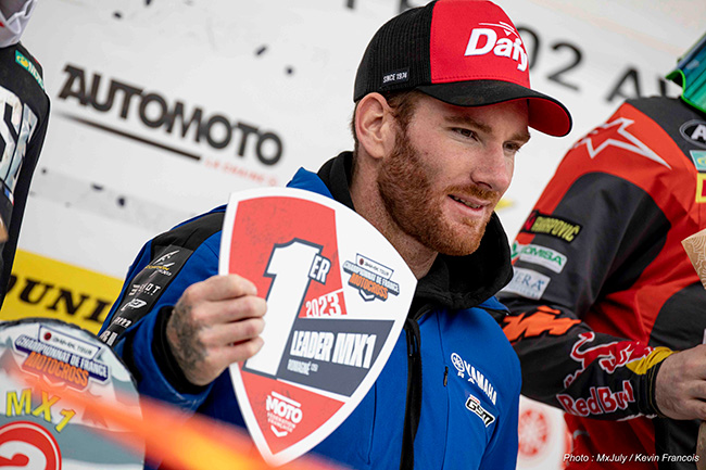 Image 3ème épreuve du championnat de France de Motocross Elite, à 2 pts de la seconde place et toujours PLAQUE ROUGE