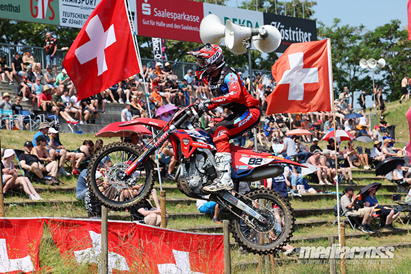 Image Grand Prix d’Allemagne  Valentin Guillod dans le top 10 Mondial du MXGP