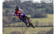 Image Team GSM, championnat de France de Motocross Elite, ouverture à Lacapelle Marival (46), en course pour le titre...