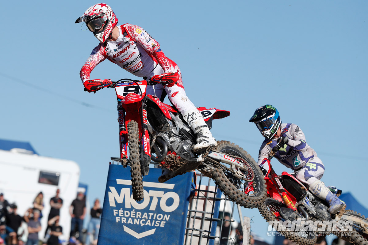 Image Team Honda Motoblouz SR Motul  Premier podium de Thibault Benistant en 450 !