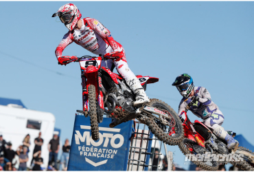 Image Team Honda Motoblouz SR Motul  Premier podium de Thibault Benistant en 450 !
