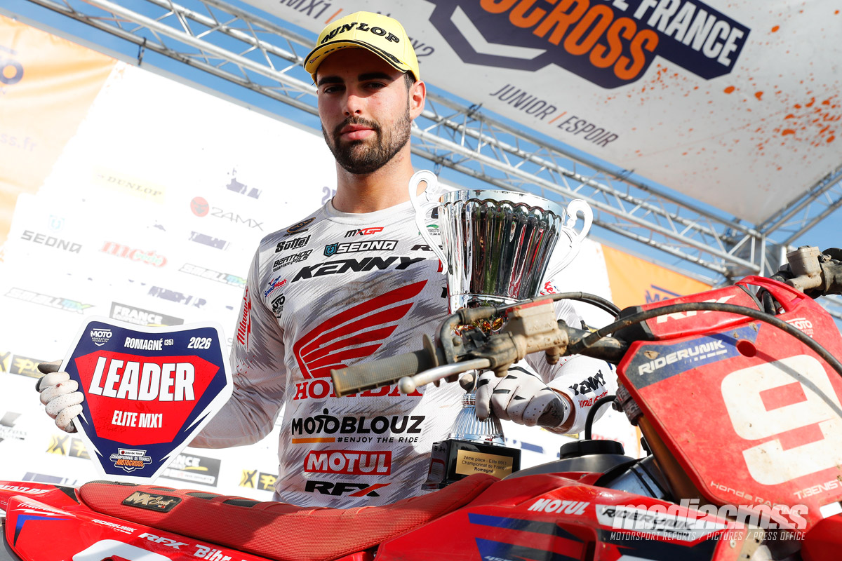 Image Team Honda Motoblouz SR Motul Thibault Bénistant conserve la plaque rouge !