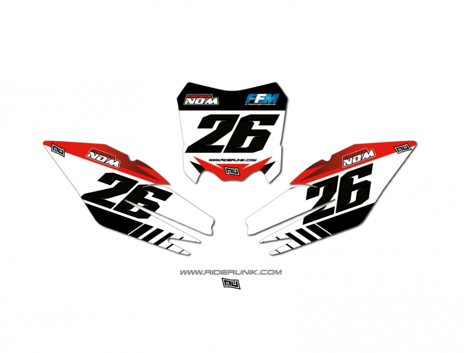 KIT DECO FONDS DE PLAQUES HONDA TRA 1