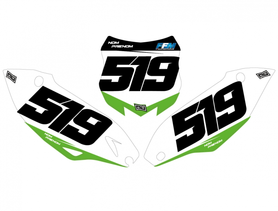 KIT DECO FONDS DE PLAQUES KAWASAKI SOB 1