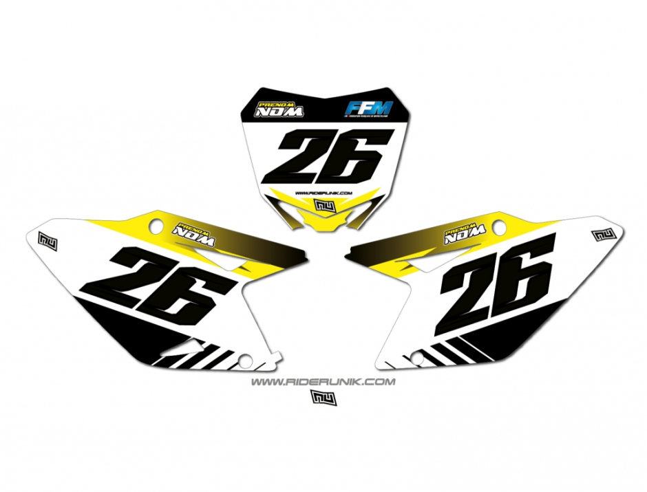 KIT DECO FONDS DE PLAQUES SUZUKI TRA 1