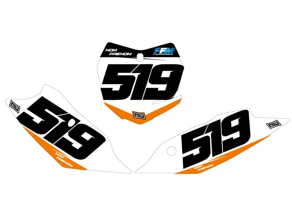 KIT DECO FONDS DE PLAQUES KTM SOB 1