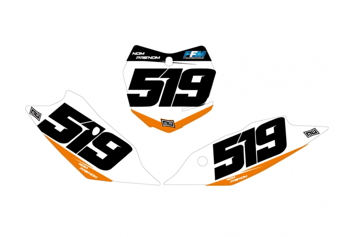 KIT DECO FONDS DE PLAQUES KTM SOB