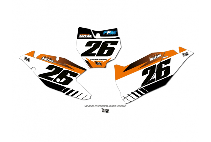 KIT DECO FONDS DE PLAQUES KTM TRA