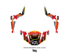 KIT DECO SSV POLARIS RZR Straight rouge 1