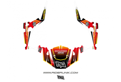 KIT DECO SSV POLARIS RZR Straight rouge