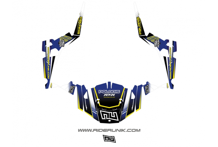 KIT DECO SSV POLARIS RZR Straight bleu