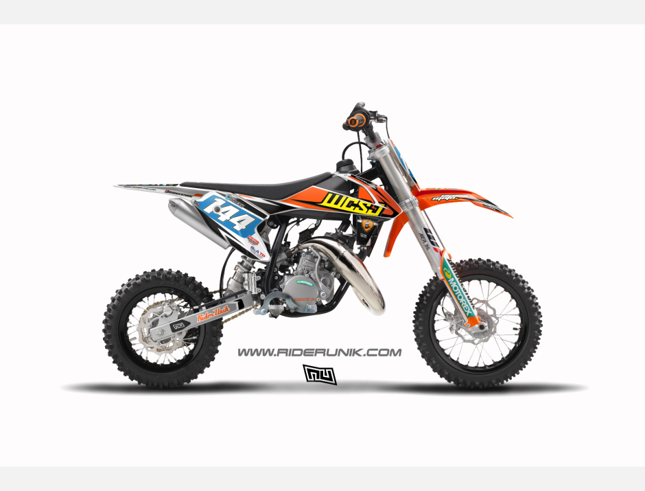 KIT DECO MOTOCROSS 50SX RIDERUNIK WCSJ 1
