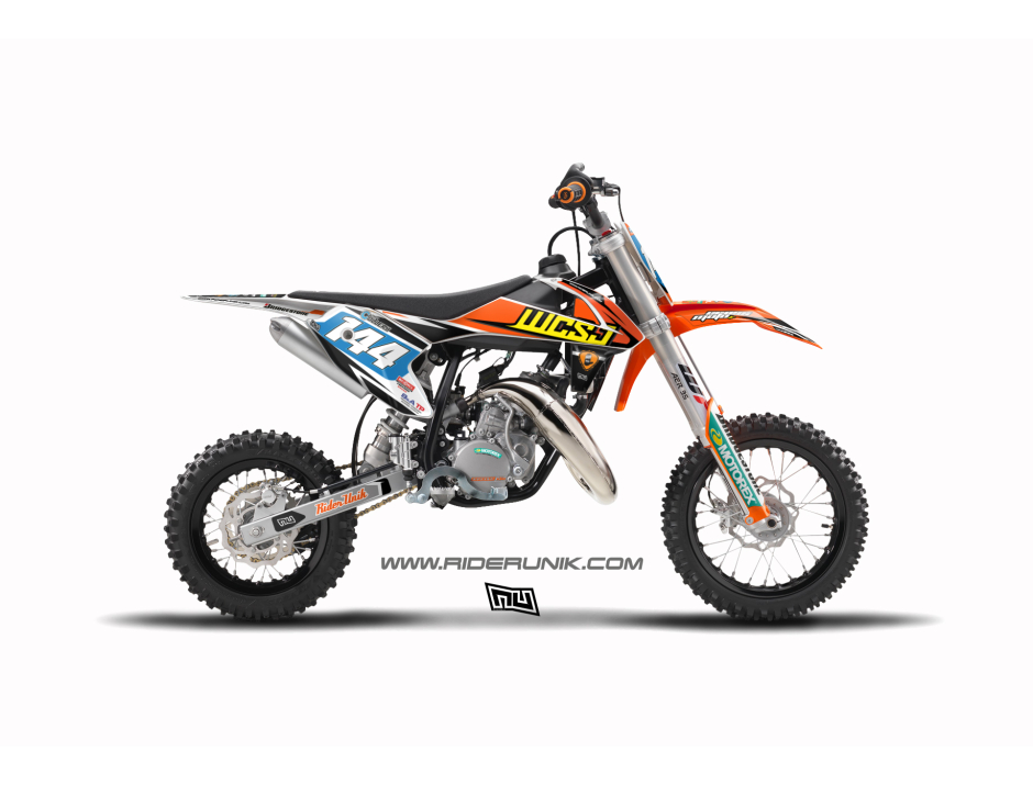 KIT DECO MOTOCROSS 50SX RIDERUNIK WCSJ 1