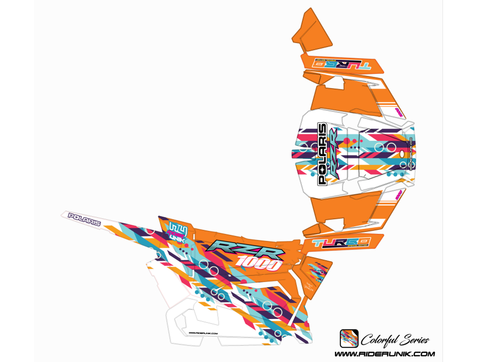 KIT DECO SSV POLARIS RZR Colorful 3