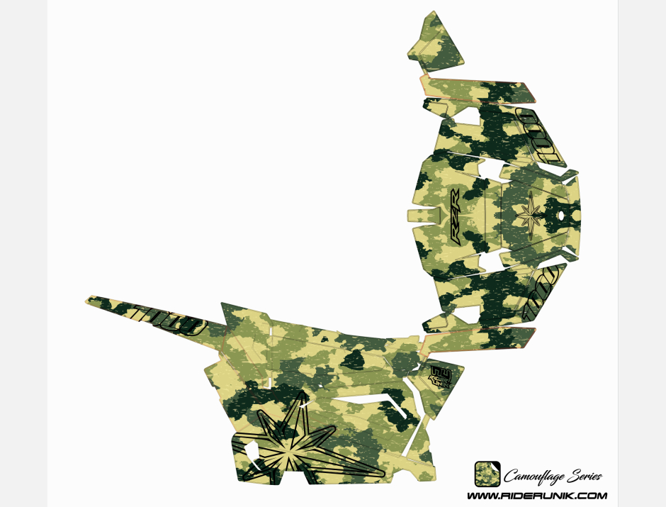 KIT DECO SSV POLARIS RZR Camouflage 2