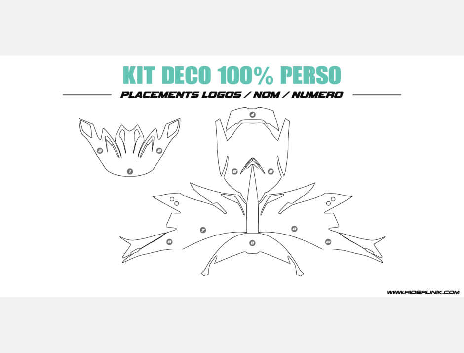 KIT DECO CASQUE 100% PERSO 8
