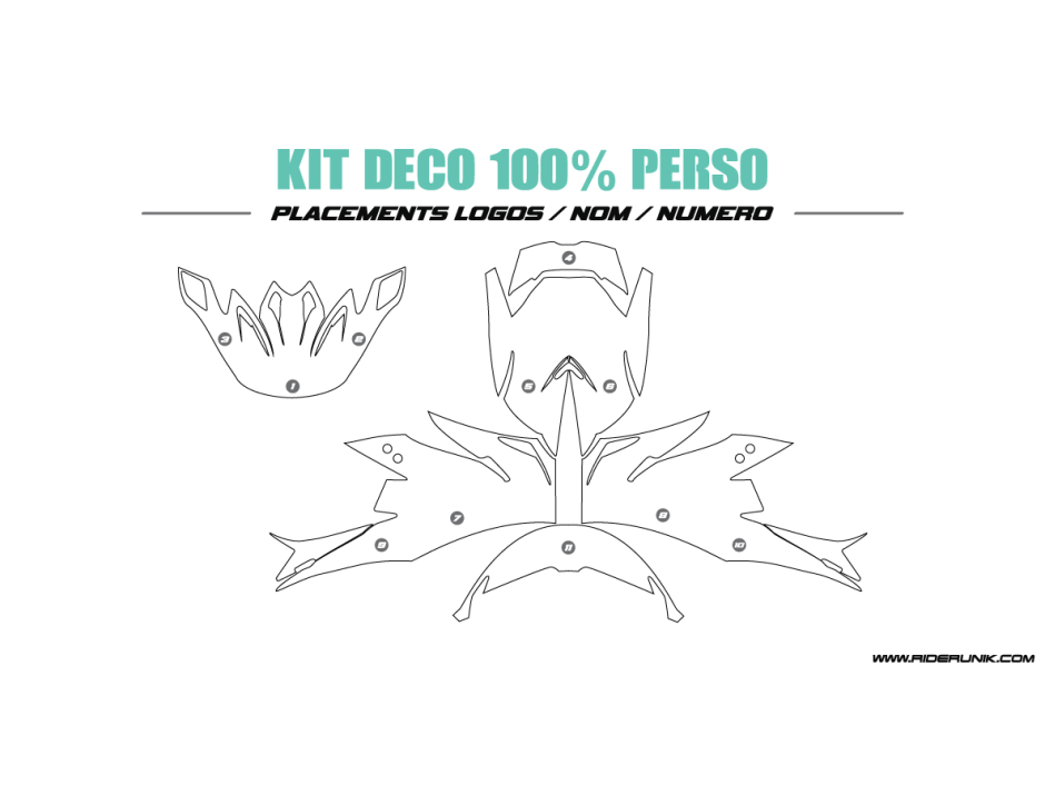 KIT DECO CASQUE 100% PERSO 8