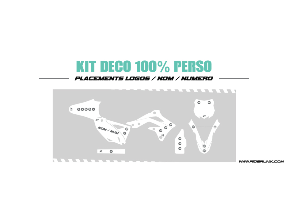 KIT DECO MOTOCROSS 100% PERSONNALISE 1