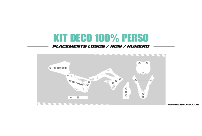 KIT DECO MOTOCROSS 100% PERSONNALISE