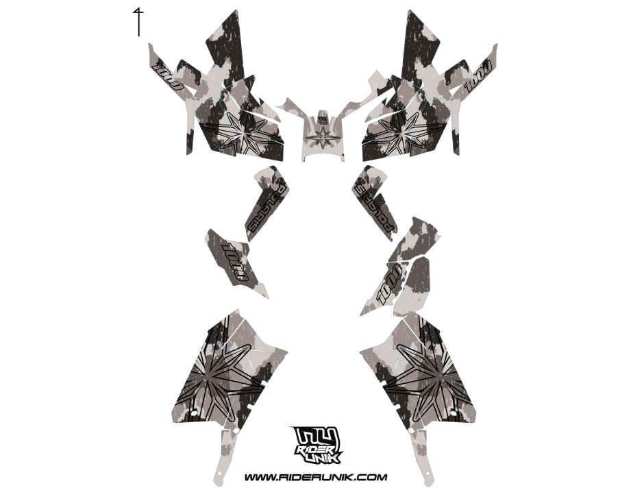KIT DECO QUAD SCRAMBLER 1000 CAMO GRIS 2