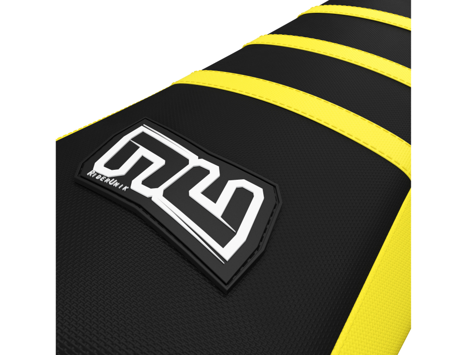 HOUSSE DE SELLE MOTOCROSS SUZUKI Jaune/Noir 2