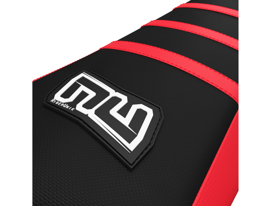 HOUSSE DE SELLE MOTOCROSS HONDA ROUGE / NOIR 2