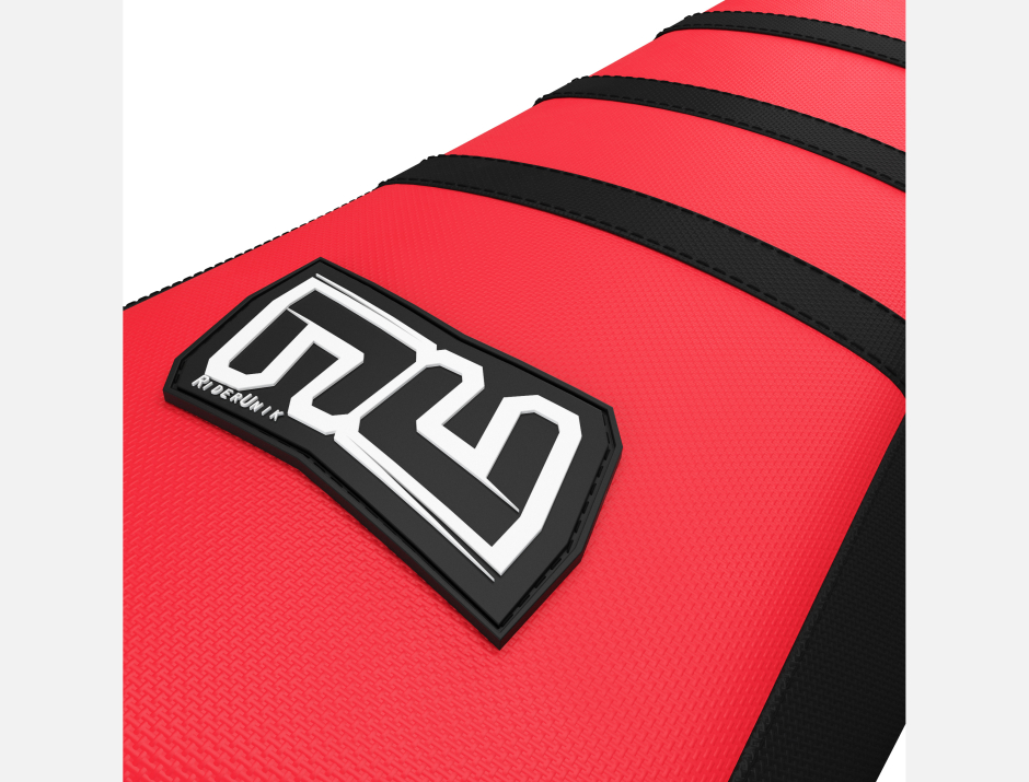 HOUSSE DE SELLE MOTOCROSS HONDA NOIR / ROUGE 2