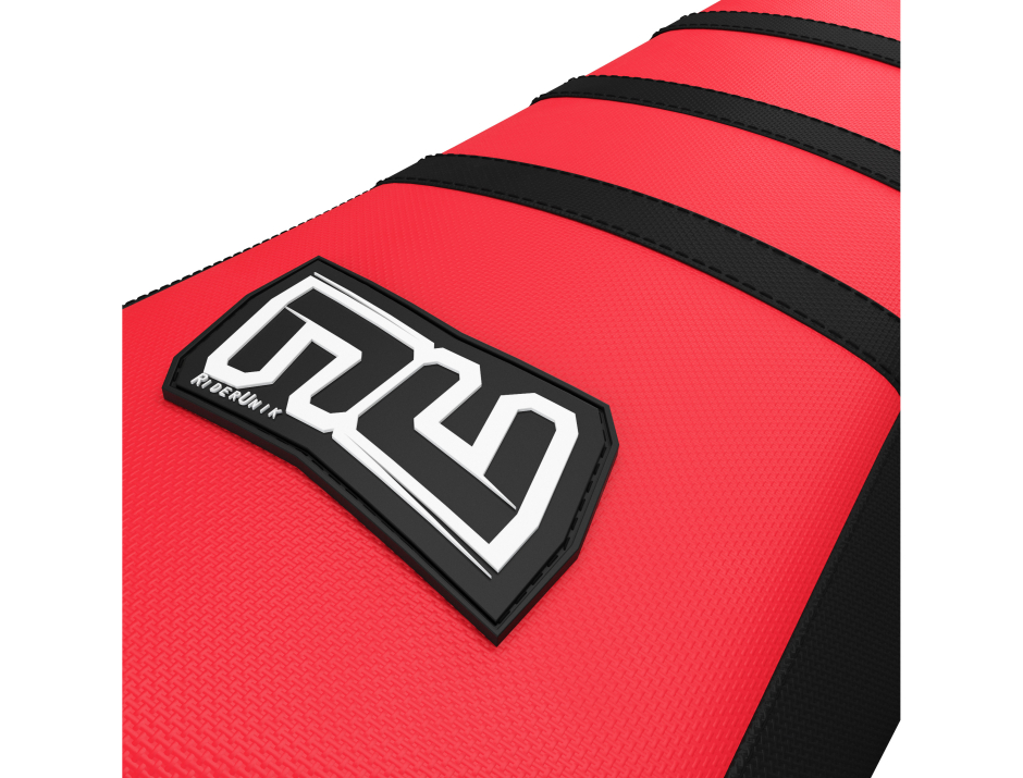 HOUSSE DE SELLE MOTOCROSS HONDA NOIR / ROUGE 2