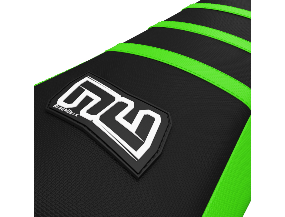 HOUSSE DE SELLE MOTOCROSS KAWASAKI VERT / NOIR 2