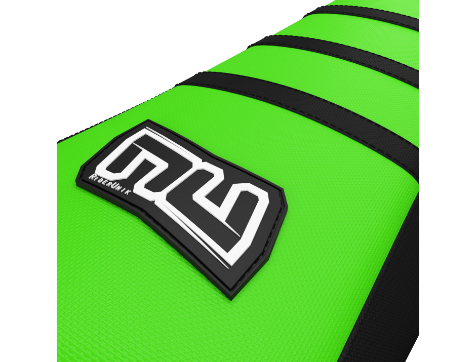 HOUSSE DE SELLE MOTOCROSS KAWASAKI NOIR / VERT 2