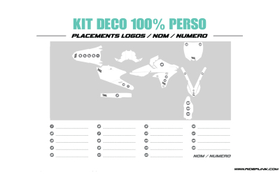 KIT DECO MOTOCROSS 100% PERSONNALISE