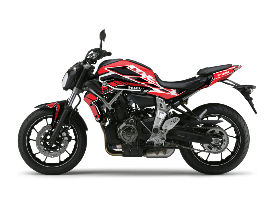 KIT DECO YAMAHA MT 07 CORP ROUGE 1