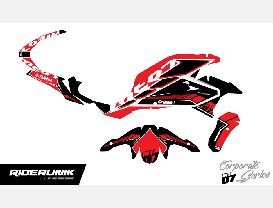 KIT DECO YAMAHA MT 07 CORP ROUGE 2