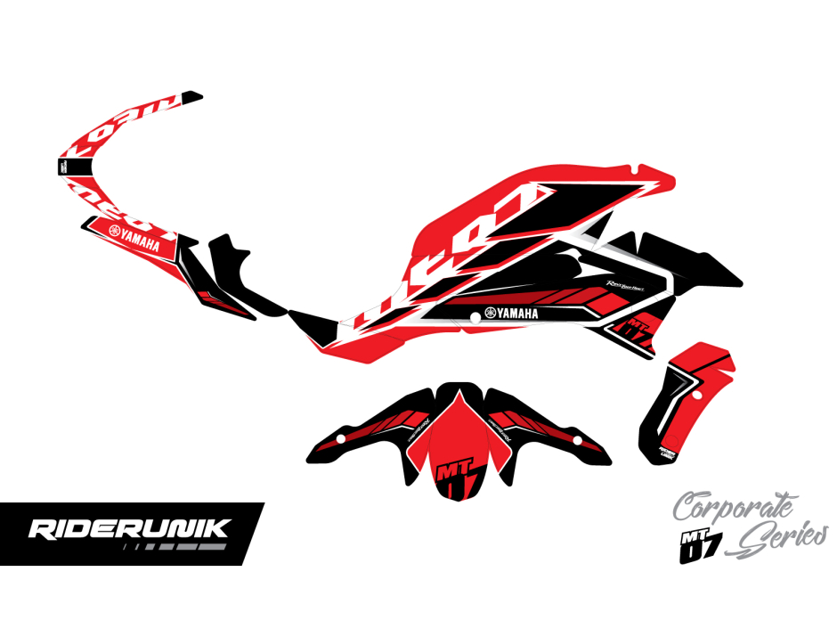 KIT DECO YAMAHA MT 07 CORP ROUGE 2