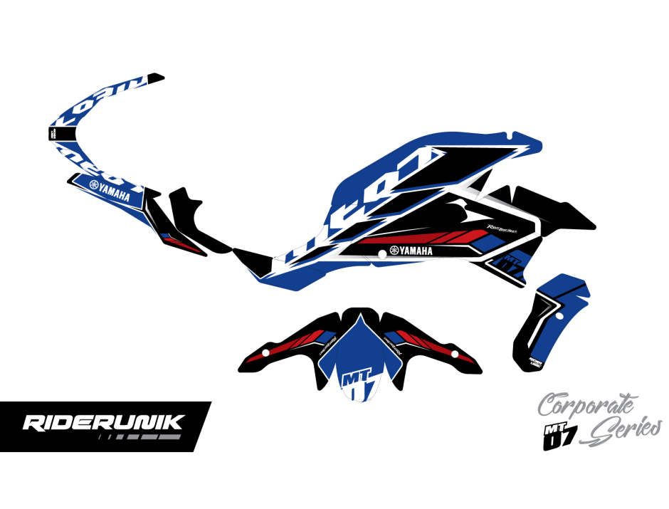 KIT DECO YAMAHA MT 07 CORP BLEU 2