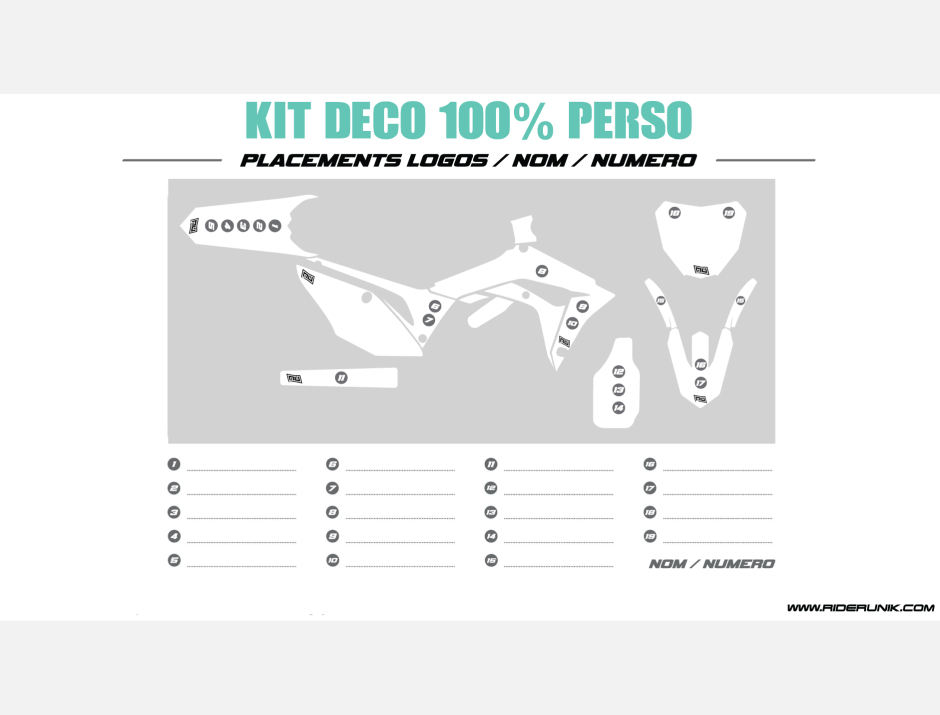 KIT DECO 50CC DERBI DRD USINE 2