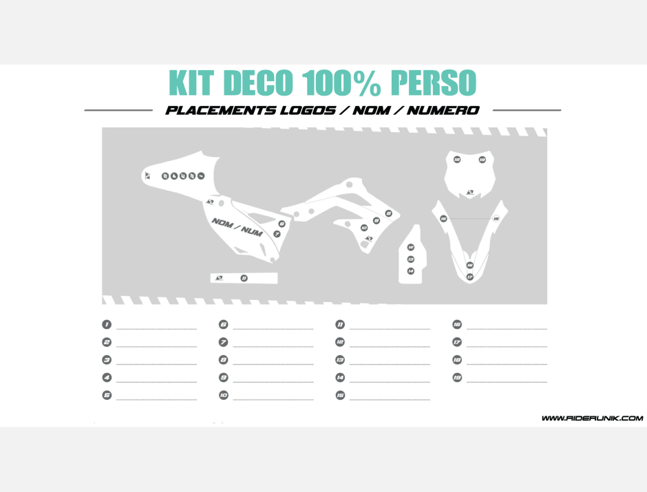 KIT DECO MOTOCROSS USINE 4