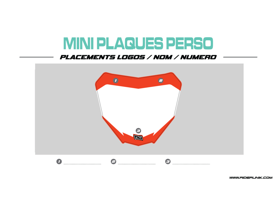 Mini Plaques Personnalisées 1