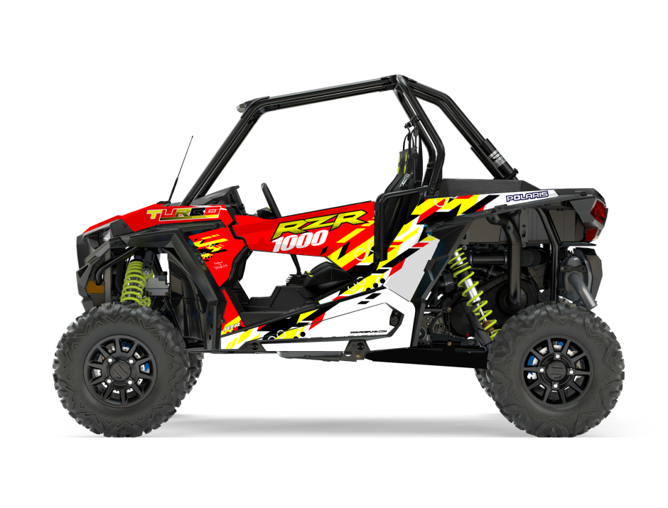 KIT DECO SSV POLARIS RZR Colorful Rouge 1