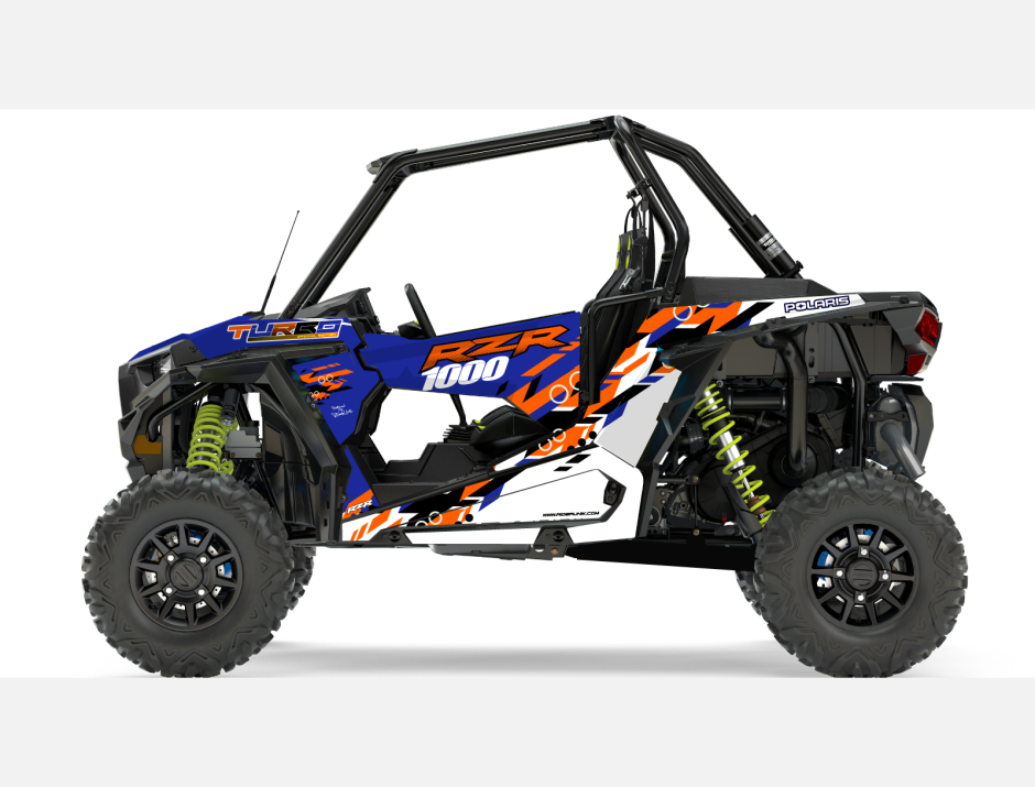 KIT DECO SSV POLARIS RZR Colorful Bleu 1