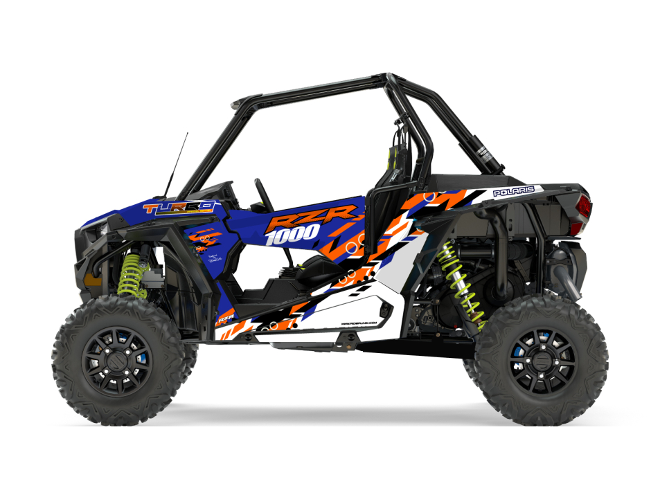 KIT DECO SSV POLARIS RZR Colorful Bleu 1