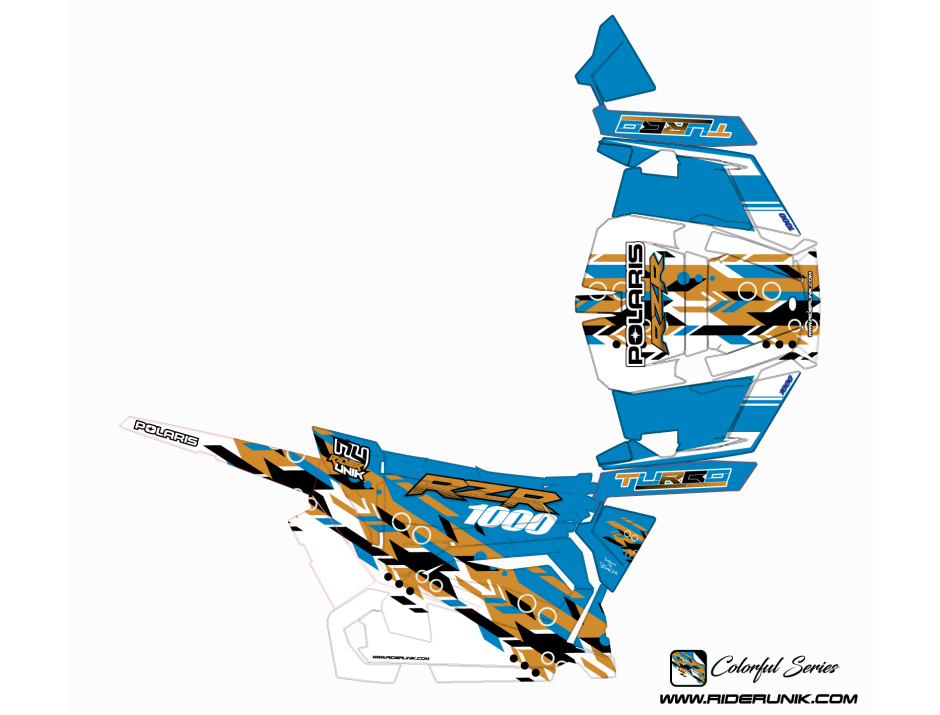 KIT DECO SSV POLARIS RZR Colorful Gold 2