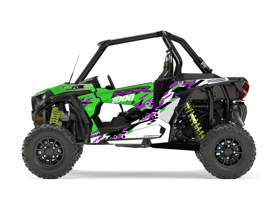 KIT DECO SSV POLARIS RZR Colorful Vert 1