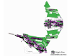 KIT DECO SSV POLARIS RZR Colorful Vert 2