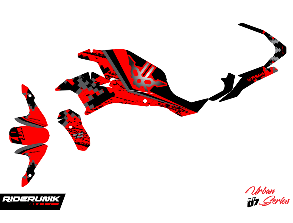 KIT DECO YAMAHA MT 07 URBAN ROUGE 2