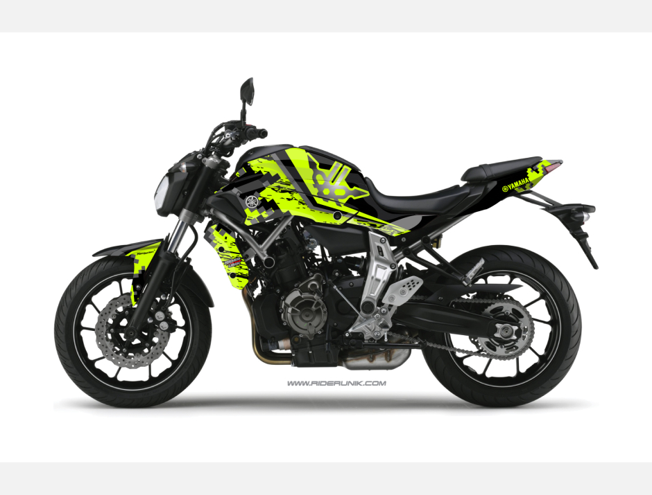 KIT DECO YAMAHA MT 07 URBAN FLUO 1
