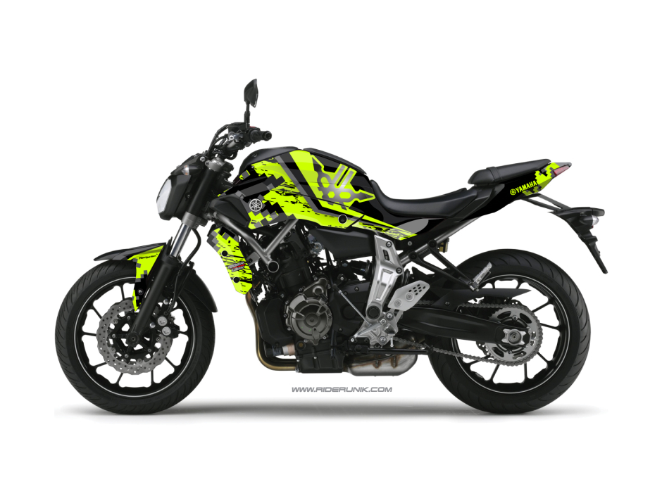 KIT DECO YAMAHA MT 07 URBAN FLUO 1