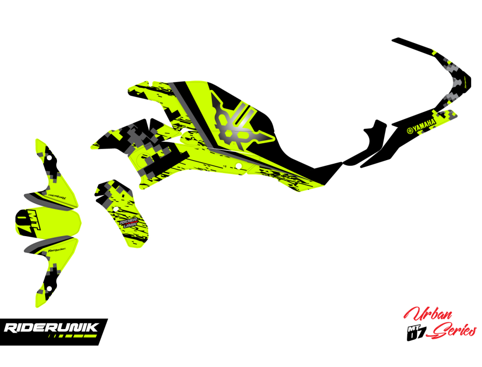 KIT DECO YAMAHA MT 07 URBAN FLUO 2